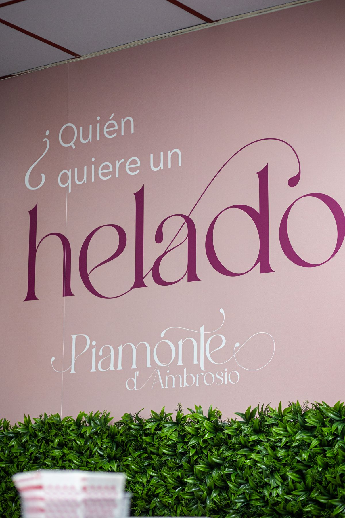 Interior de la heladería: ¿Quién quiere un helado?